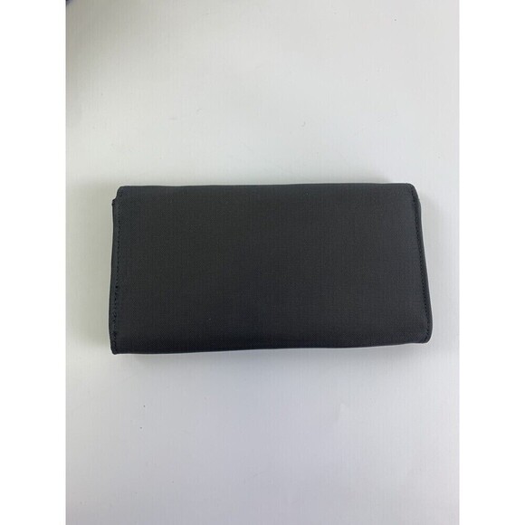 Travelon Crossbody Purse Double Gusset Pockets Zip With Flap Snap Wallet Gray - Picture 12 of 15